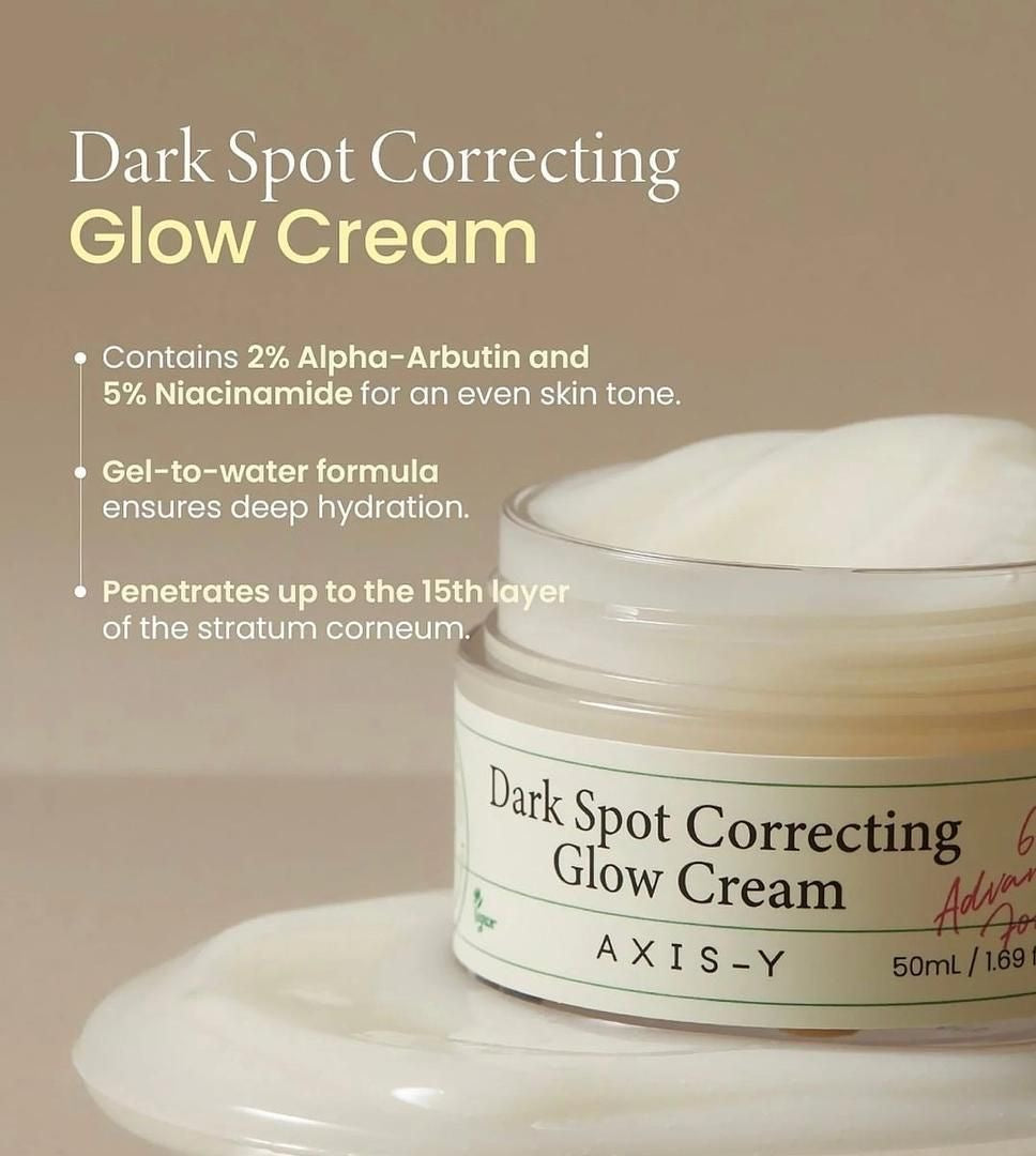 Axis Y dark spot correcting glow cream