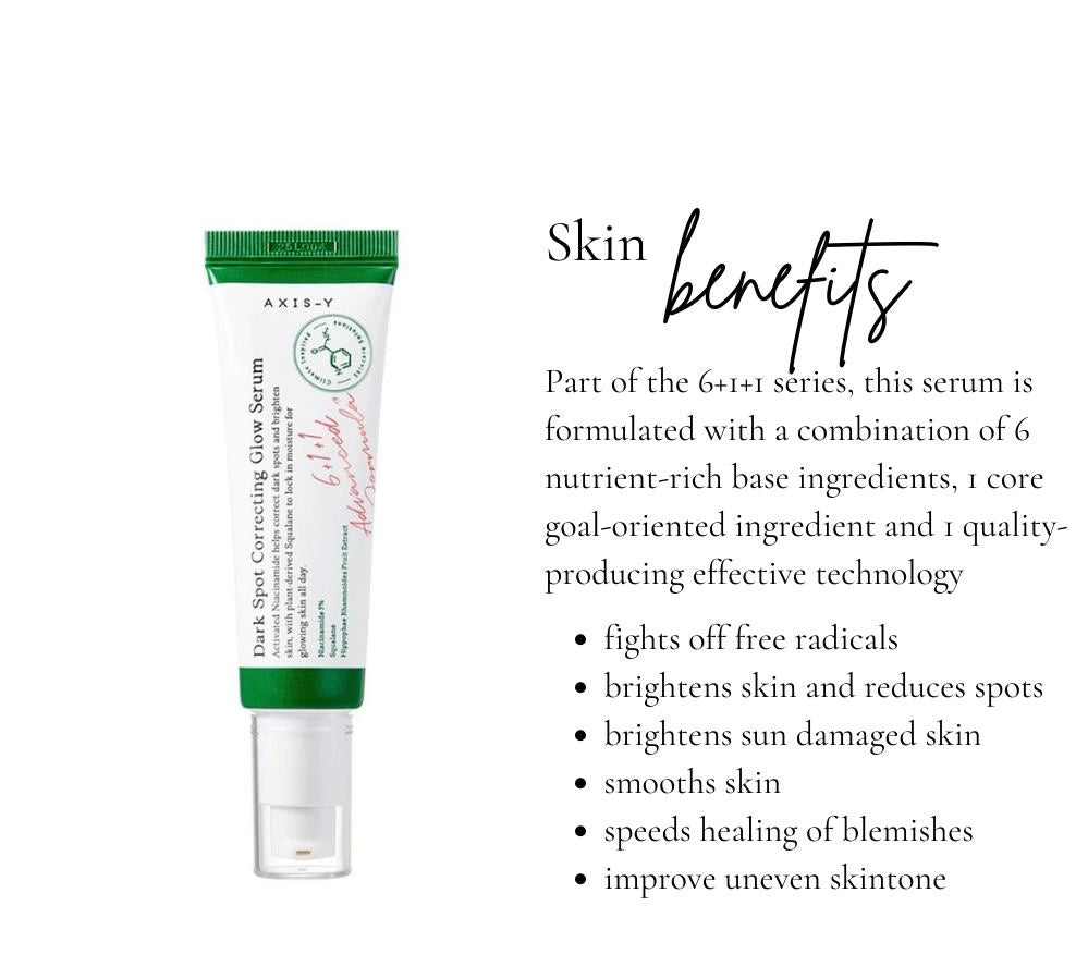 Dark spot correcting glow serum