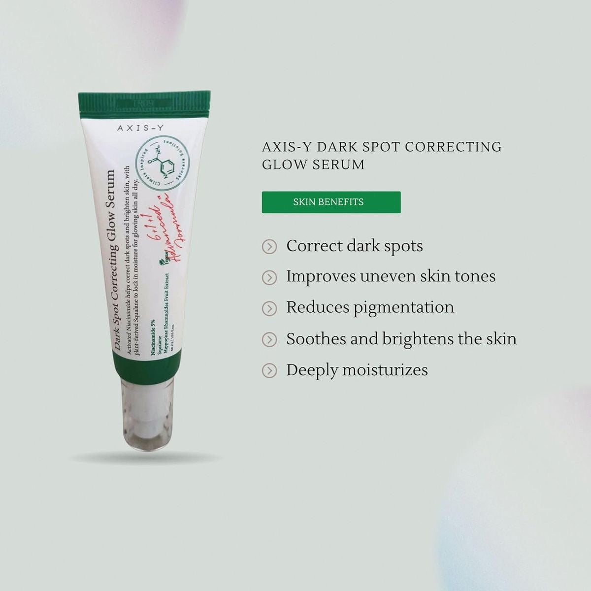 Dark spot correcting glow serum